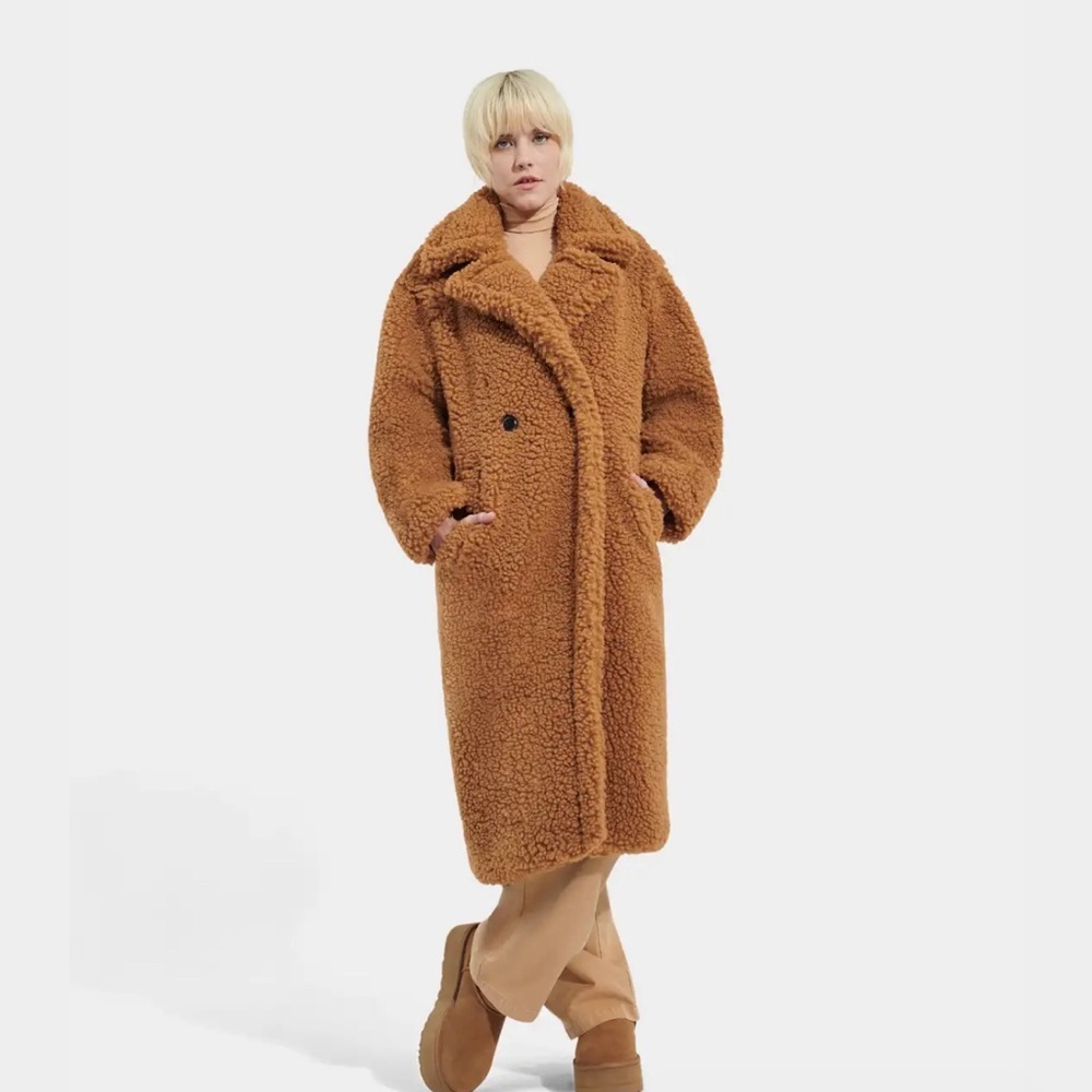 UGG GERTRUDE LONG TEDDY COAT
